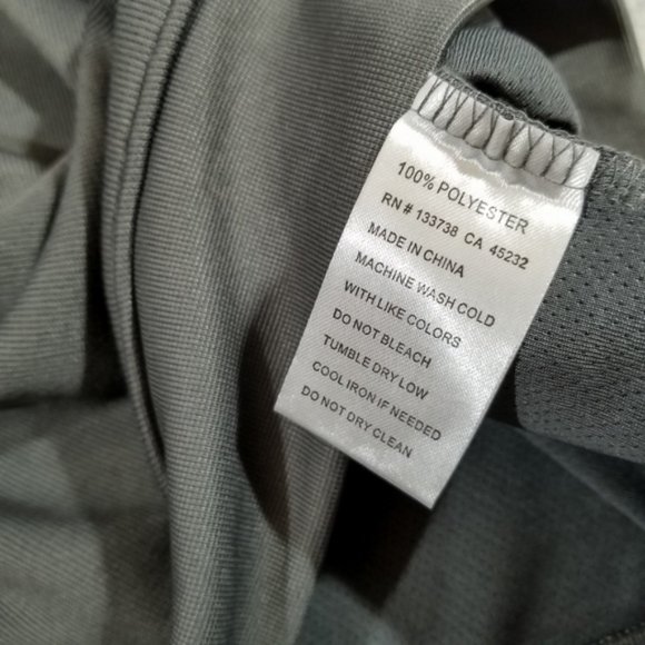 Snake Eyes Dry-18 Gray 1/2 Zip-Up L/S Shirt - Picture 7 of 8